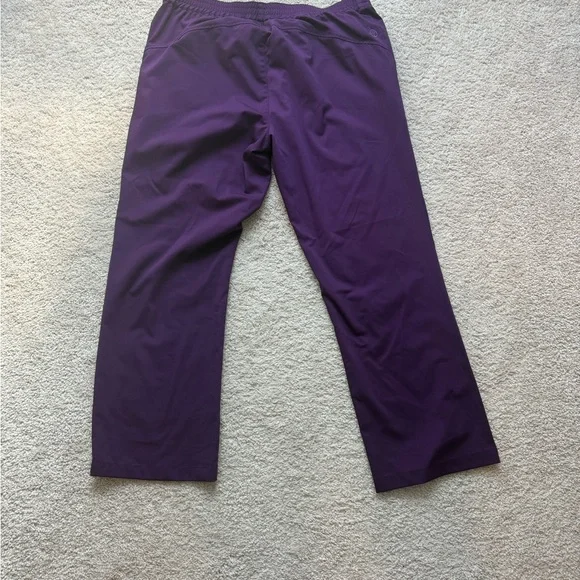 Healing Hands Women’s Purple Scrub Pants - Picture 2 of 4